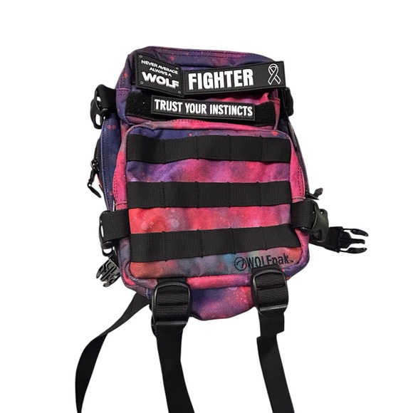 WOLFpak 9L Backpack in the Galaxy Design with UFC Token, Sticker, Bracelet NWOT - Picture 1 of 7